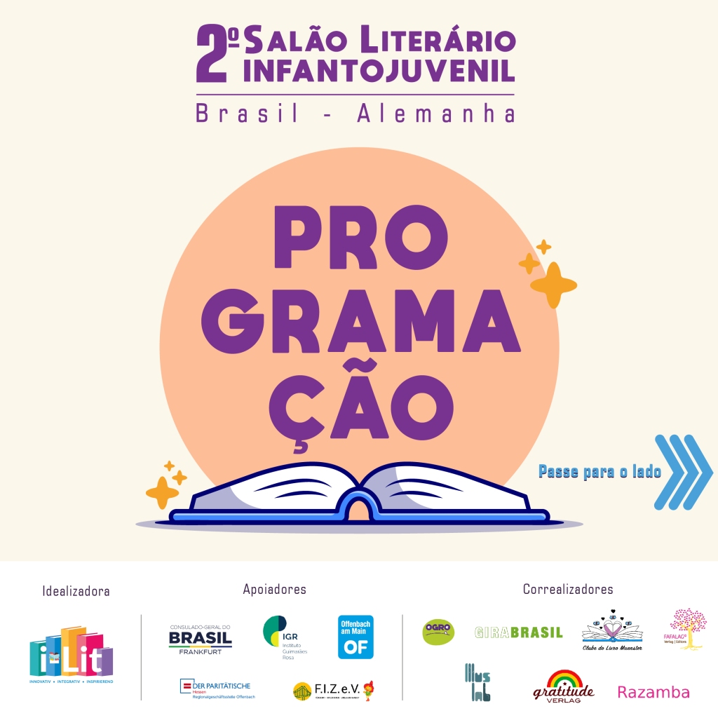 Programação completa do 2º Salão Literário Infantojuvenil Brasil – Alemanha!